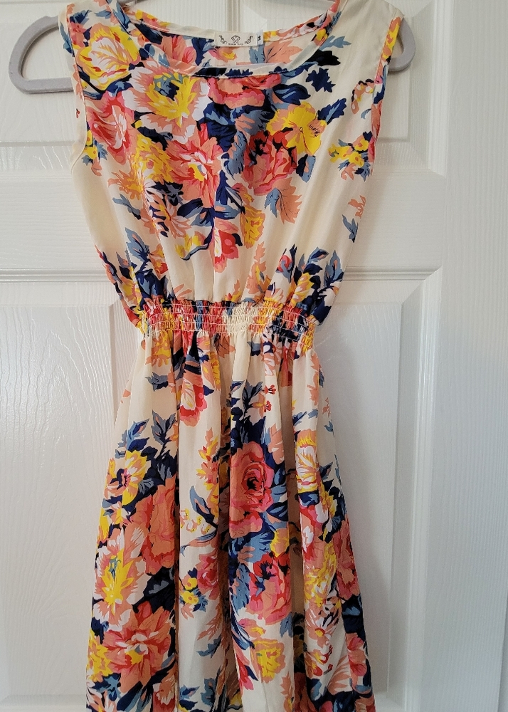 DRUNKEN TANGO Womens Casual Floral Dress